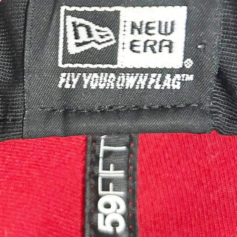 New Era 59Fifty Hat MLB Cleveland Indians Guardians 7 3/4 Fitted Baseball Cap🔴⚫️